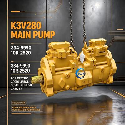 334-9990 10R-2520 K3V280 Pompa Utama untuk CAT390D 390DL 385C L MH 385B 385C FS BRAND NEW HYDRAULIC PUMP